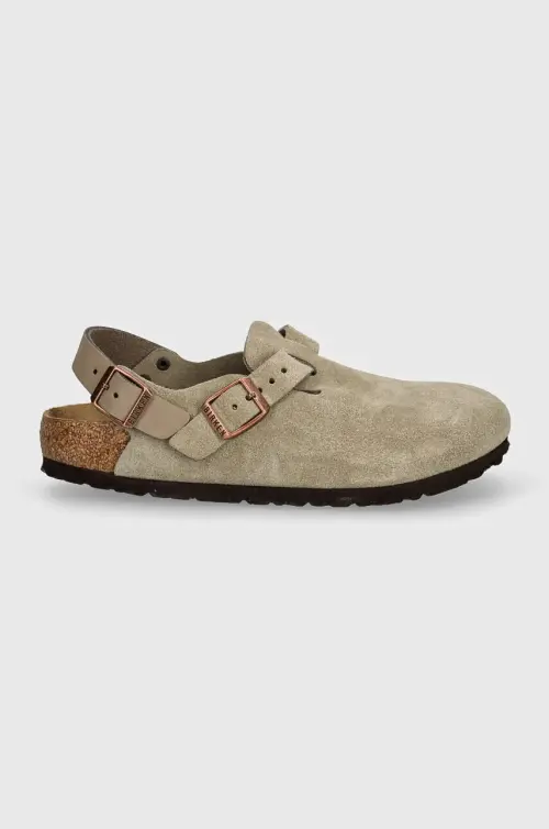 Замшевые сандалии Birkenstock Tokio женские цвет бежевый 1028323