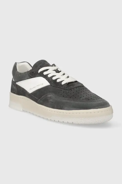 Замшевые кроссовки Filling Pieces цвет серый