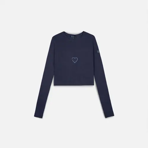 Лонгслив Tassha Yu Whole Heart Longsleeve Black Silver 
