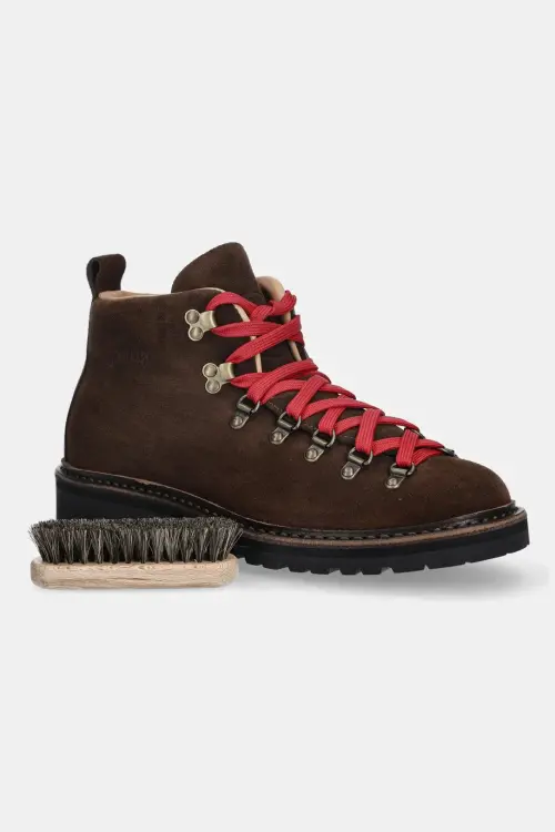 Замшевые кроссовки Fracap Magnifico M120 Roc цвет коричневый MAGNIFICO.M120.ROC