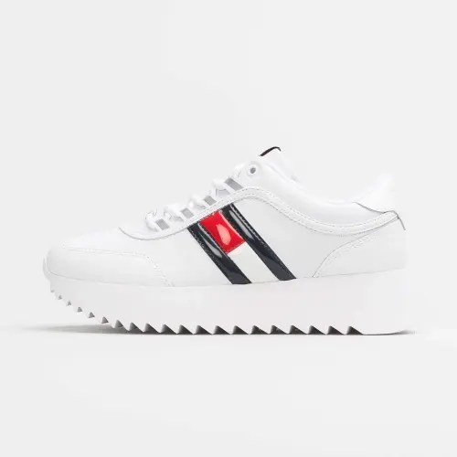 Tommy Jeans WMNS High Cleated Flag Sneaker White