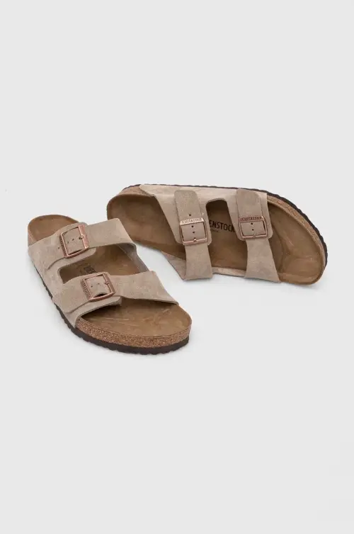 Шлепанцы Birkenstock Arizona VL 0051461 мужские цвет бежевый 0051461-sand