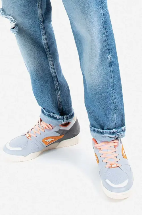 Кожаные кроссовки KangaROOS x Atelier Kamp VIC цвет серый 475080004414-4414