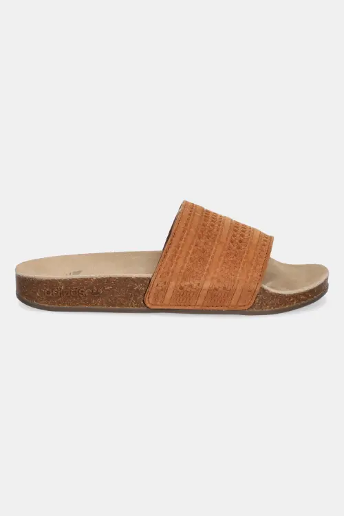 Замшевые шлепанцы adidas Originals Adilette RS цвет коричневый JH8068