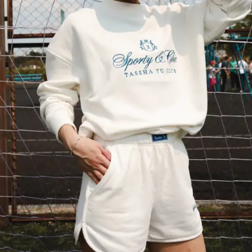 Tassha Yu S&C Blazon Sweatshirt Milk White 