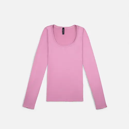 Лонгслив Tassha Yu Decollete Longsleeve Lilac 