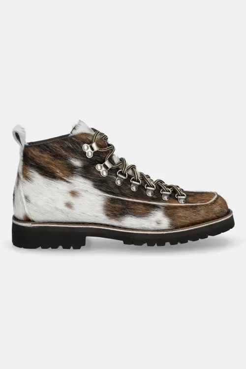 Кожаные полусапоги Fracap Magnifico M60 цвет коричневый на плоском ходу MAGNIFICO.M60.MUCCA