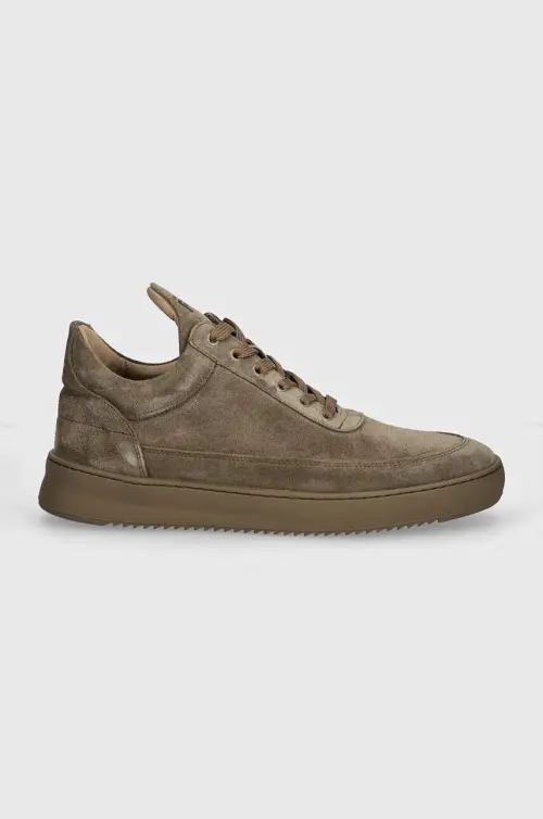 Замшевые кроссовки Filling Pieces Low Top Suede цвет коричневый 10122791405