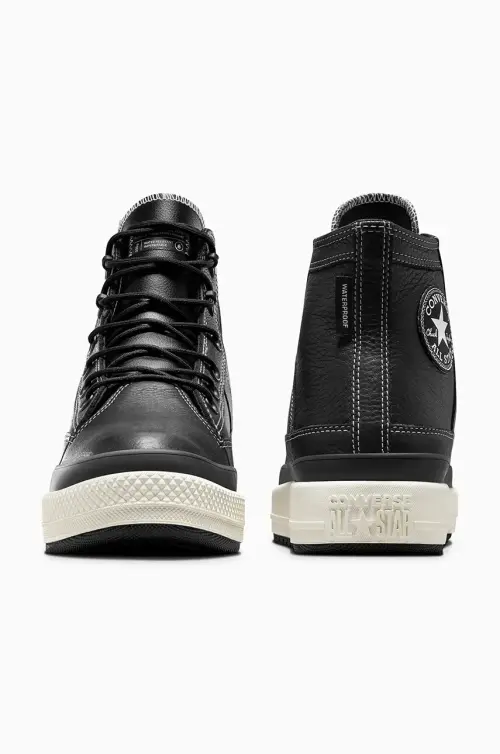 Кожаные кроссовки Converse Chuck Taylor All Star Equip Waterproof цвет чёрный A08555C