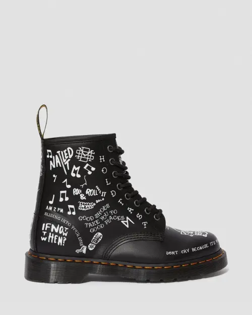 Dr. Martens 1460 SCRIBBLE BLACK WHITE 25245009
