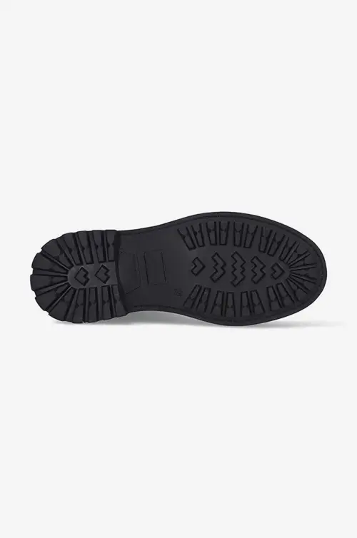 Кожаные полусапоги Filling Pieces женские цвет чёрный на плоском ходу 55628221847-BLACK