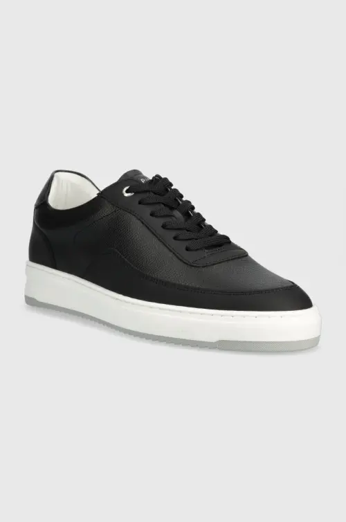 Кожаные кроссовки Filling Pieces цвет чёрный