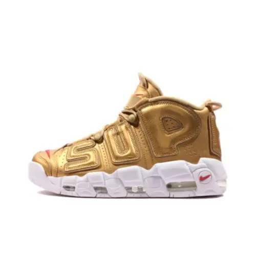 Supreme x Nike Air More Uptempo Metallic Gold 