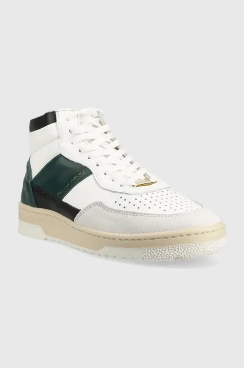 Кожаные кроссовки Filling Pieces Mid Ace Spin цвет зелёный 55333491926 55333491926-Green