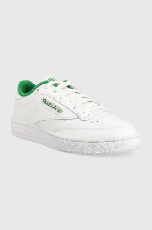 Кожаные кроссовки Reebok Club C 85 цвет белый IE9387-white