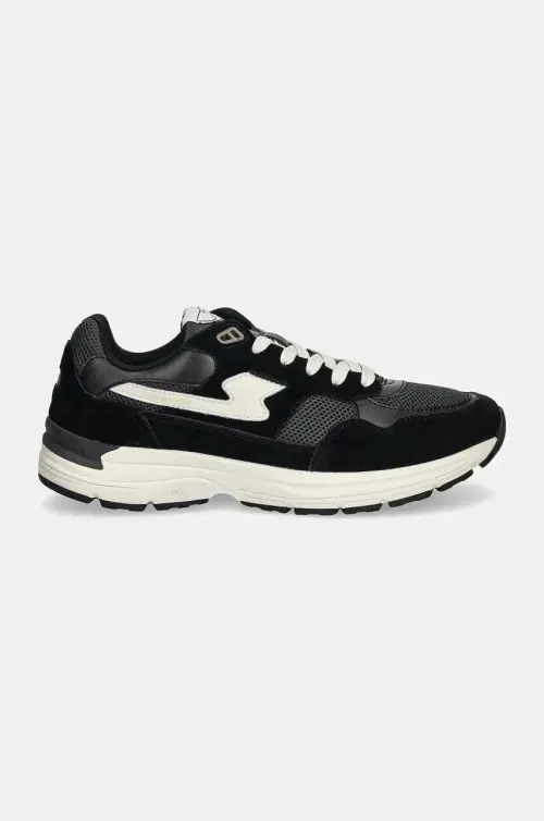 Кроссовки Stepney Workers Club Amiel S-Strike Suede Mix цвет чёрный YP01115