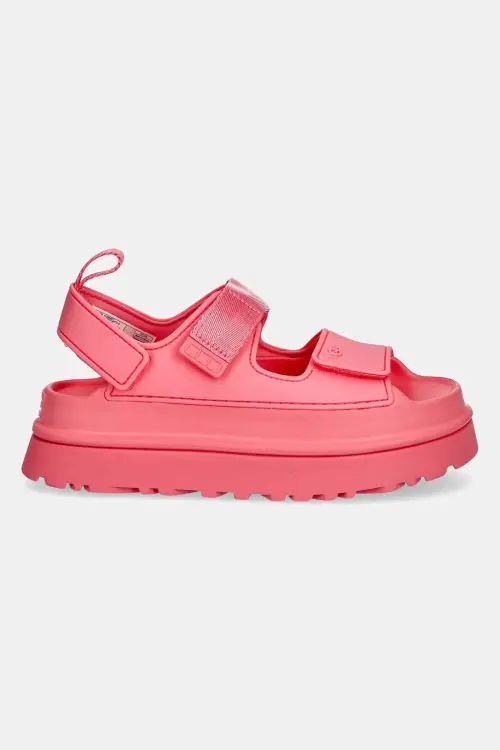 Сандалии UGG Goldenglow женские цвет розовый на платформе 1152685-TPCL