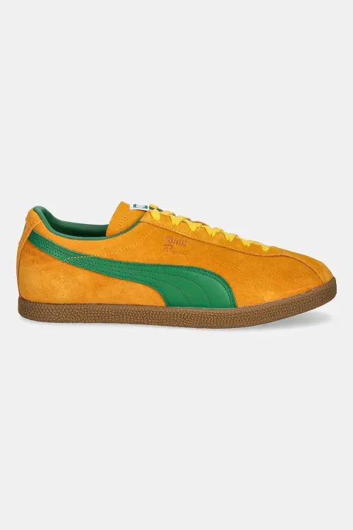 Замшевые кроссовки Puma Brasil мужской цвет оранжевый 401048