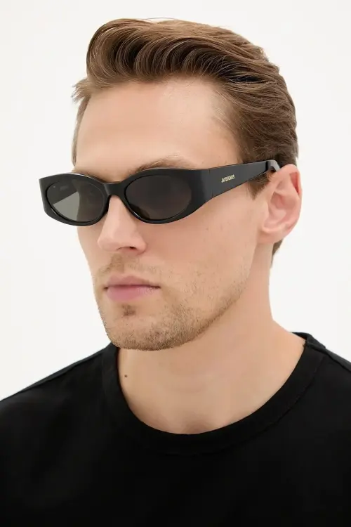 Солнцезащитные очки Jacquemus OVALO цвет чёрный