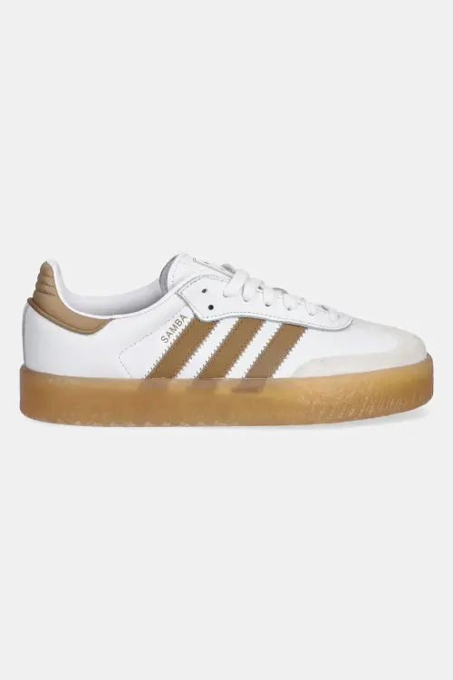 Кожаные кроссовки adidas Originals Sambae W цвет белый JQ0982