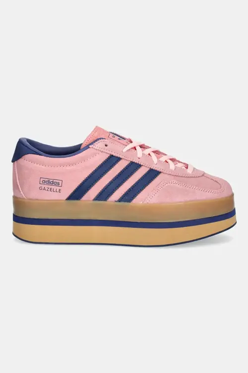 Замшевые кроссовки adidas Originals Gazelle Stack W цвет розовый JS3926