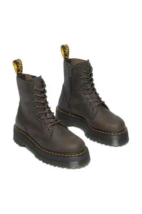 Кожаные полусапоги Dr. Martens Jadon женские цвет чёрный на платформе DM31985057