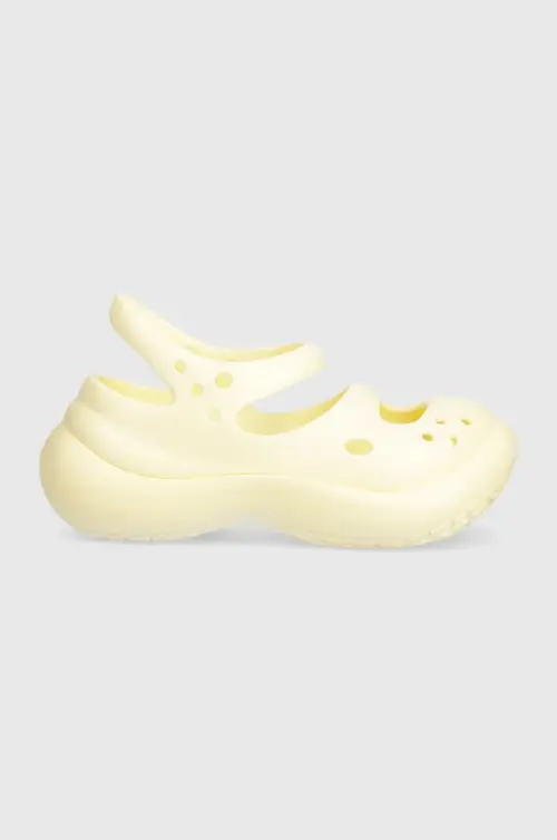 Сандалии Crocs Phaedra женские цвет бежевый на платформе 209560