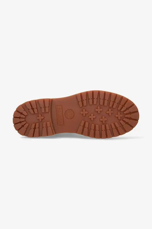 Замшевые ботинки Timberland Heritage 6 женские цвет коричневый на плоском ходу