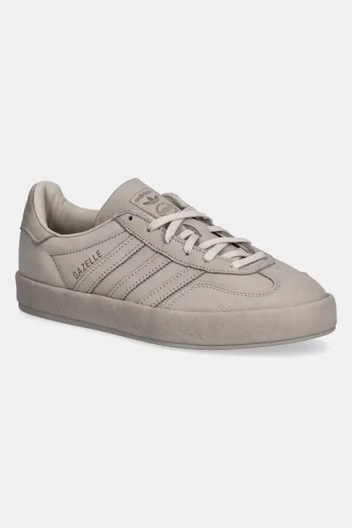 Кожаные кроссовки adidas Originals Gazelle Indoor Lux цвет серый