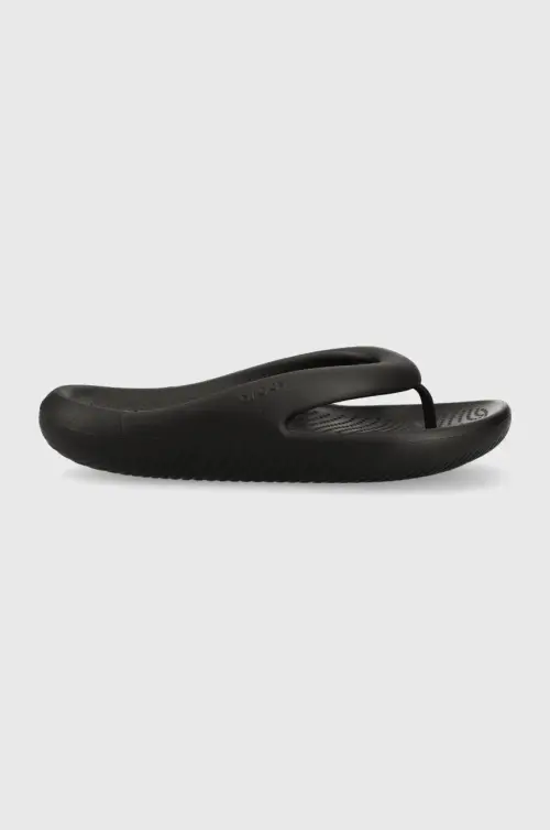 Вьетнамки Crocs Mellow Slide женские цвет чёрный на плоском ходу 208437