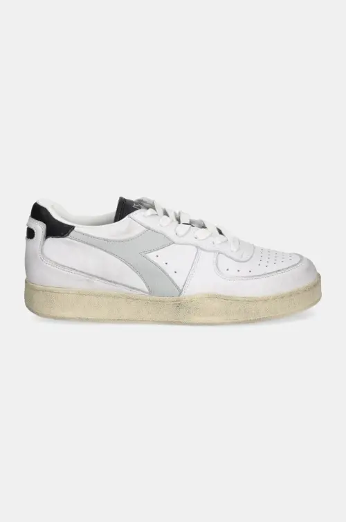 Кожаные кроссовки Diadora Mi Basket Low Used цвет белый 201.181233.C9304