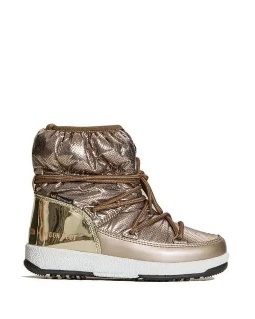Moon Boot JR GIRL LOW NYLON PREMIUM WP GOLD