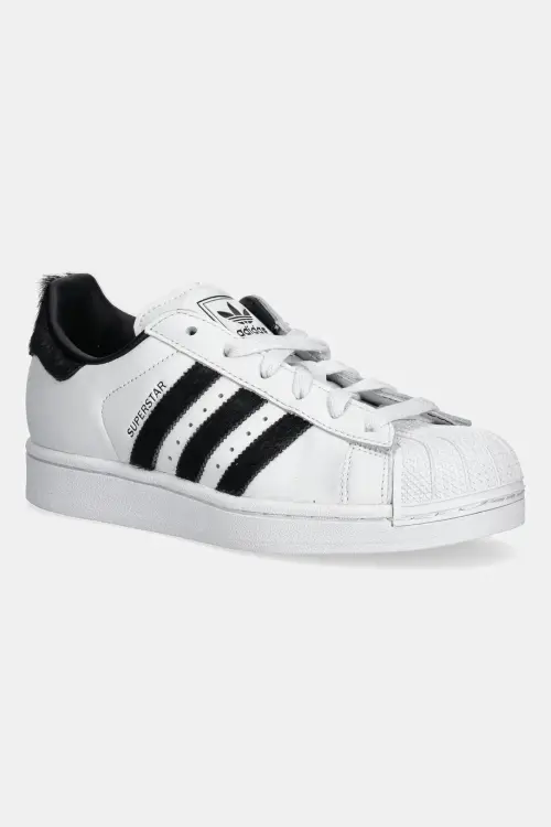 Кожаные кроссовки adidas Originals Superstar II W цвет белый