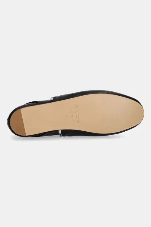 Кожаные балетки JW Anderson Biker Ballerina цвет чёрный BL0032 LA0268 999