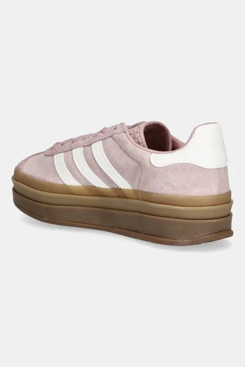 Замшевые кроссовки adidas Originals Gazelle Bold W цвет розовый