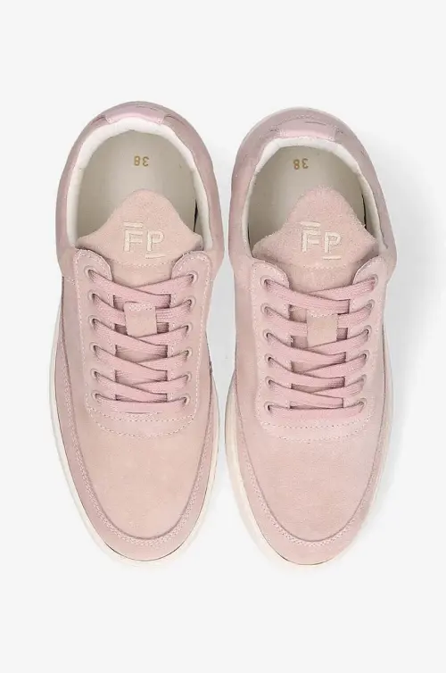 Замшевые кроссовки Filling Pieces цвет розовый 10122792081-PINK
