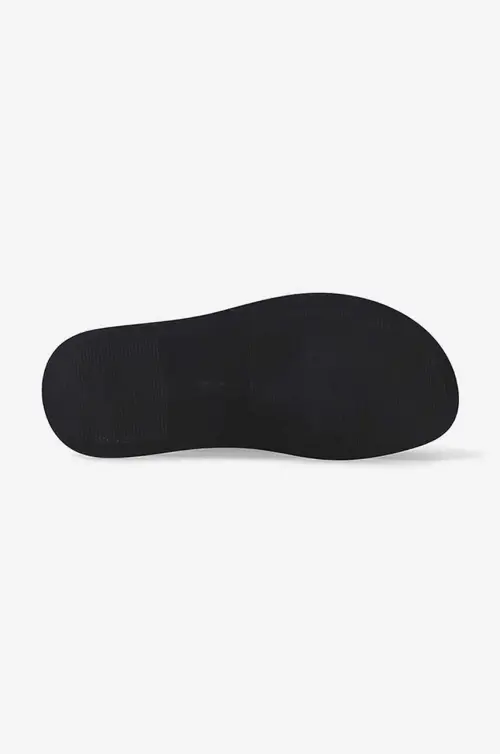 Кожаные сандалии Marni Wedge Shoe женские цвет чёрный на платформе ZPMS007506.P3586.00N99-black