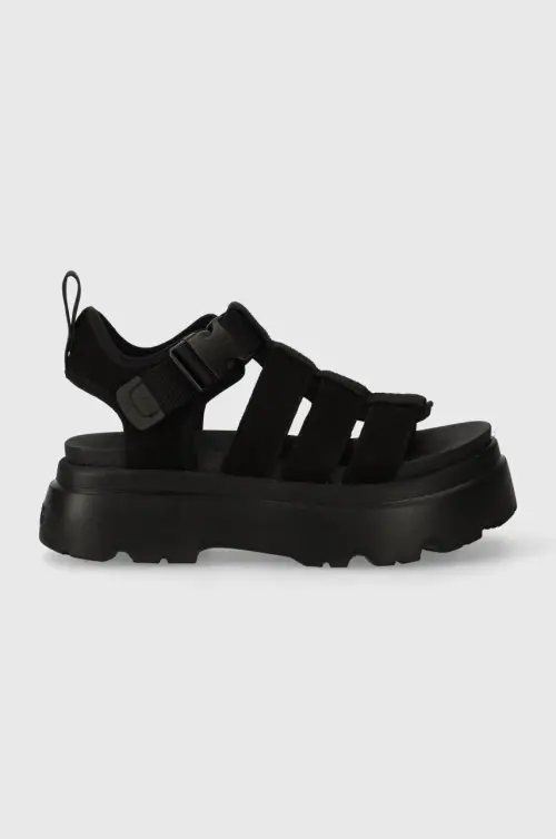 Сандалии UGG Cora женские цвет чёрный на платформе 1152698