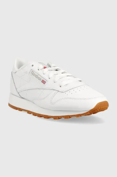 Кожаные кроссовки Reebok Classic GY0956 цвет белый GY0956-FWH/PG/RB