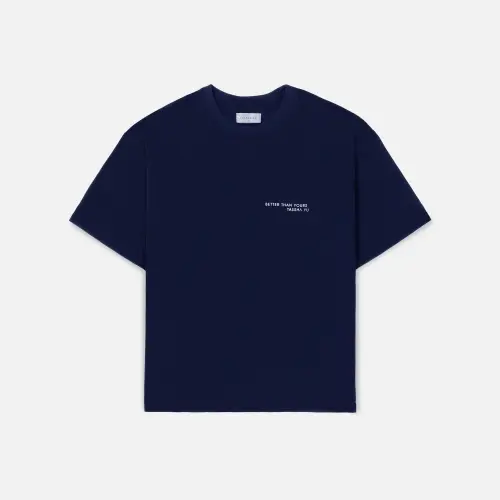 Футболка Tassha Yu Boyfriend Tee Navy 