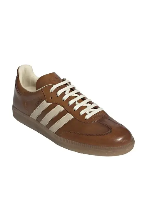 Кожаные кроссовки adidas Originals Samba OG Made in Italy цвет коричневый IE9121