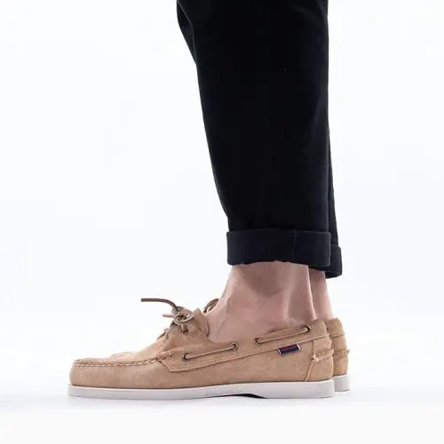 Mokasyny męskie Sebago Docksides Portland Suede 7000G90 BEIGE CAMEL