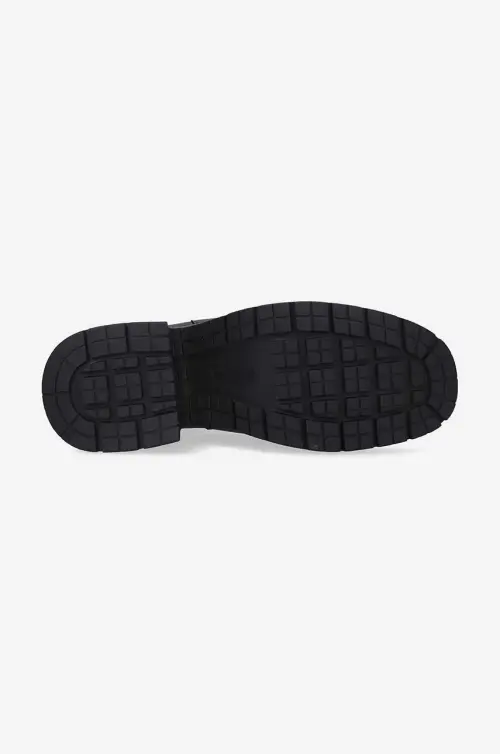 Кожаные полусапоги Filling Pieces Gali Chelsea женские цвет чёрный каблук кирпичик 56128241847-BLACK