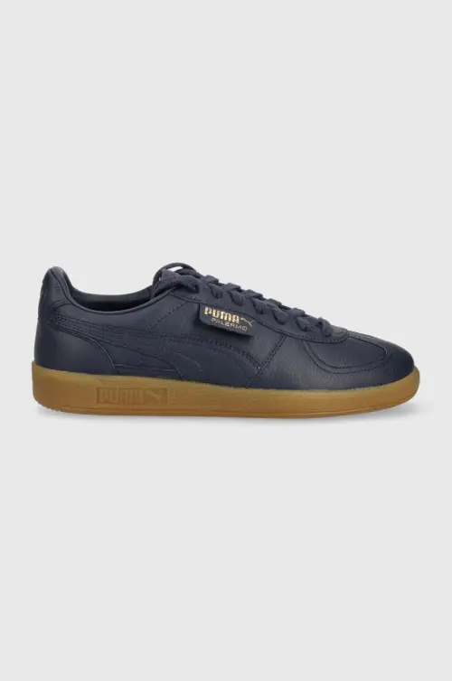 Кожаные кроссовки Puma цвет синий