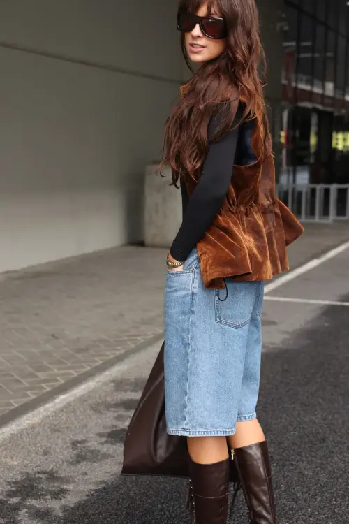 Жилет Tassha Yu Waisted Vest Wet Wood