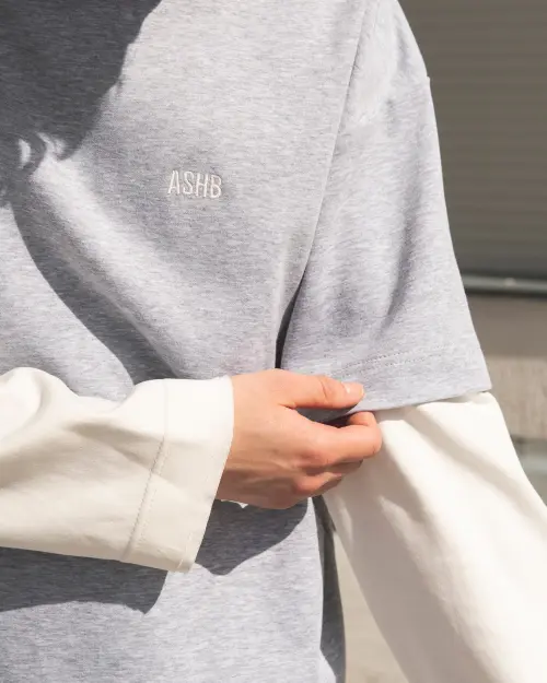 Лонгслив ASHB Cooper Longsleeve Fossil Melange