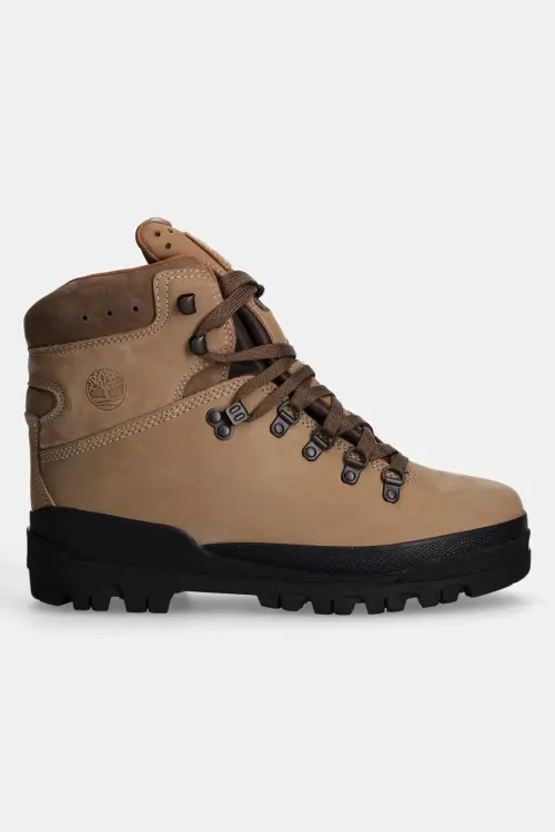 Ботинки из нубука Timberland World Hiker MID LC цвет бежевый TB1A1QNTD831