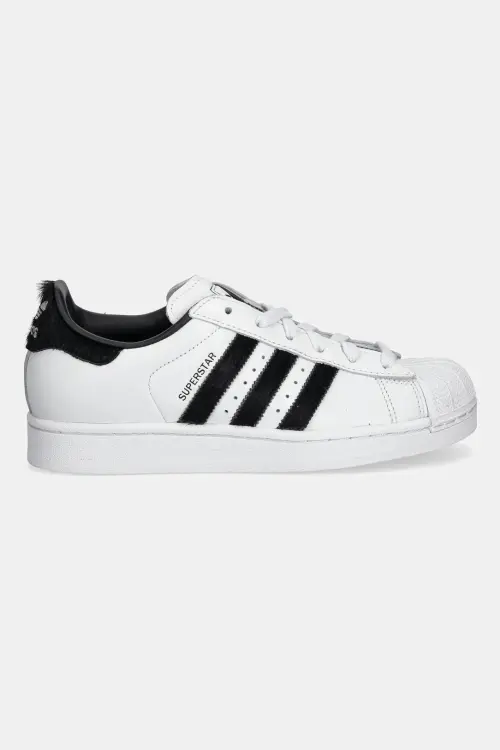 Кожаные кроссовки adidas Originals Superstar II W цвет белый