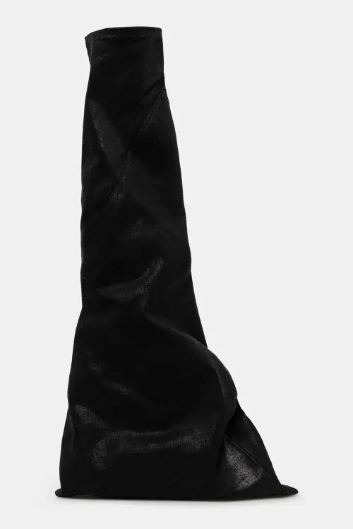 Сапоги Rick Owens DRKSHDW Fetish цвет чёрный на плоском ходу DS01E3815.SCF
