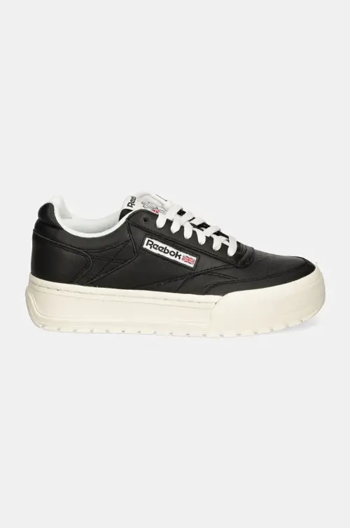 Кожаные кроссовки Reebok Classic Club C Megacourt цвет чёрный 100201239